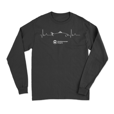 Fishing Cardiogram Men Long Sleeve Shirt